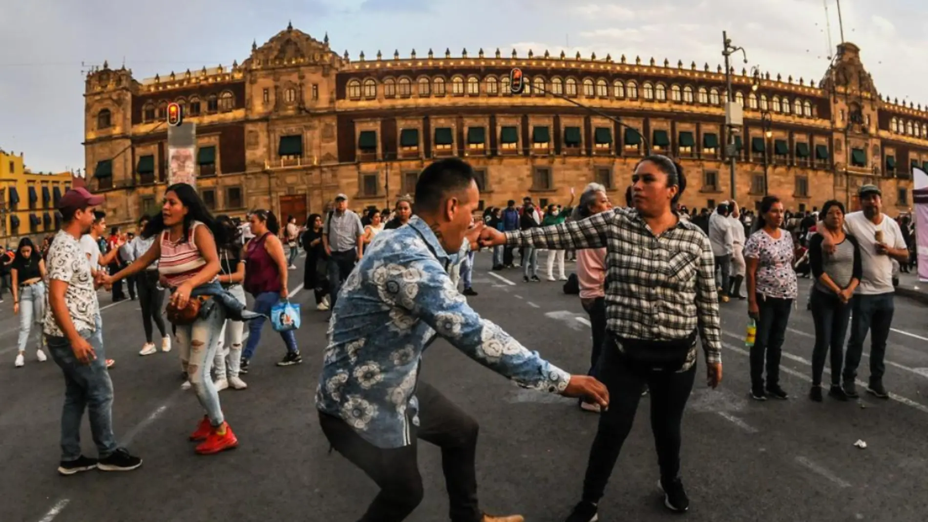 Baile sonidero en Zocalo_2